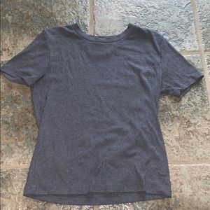 Rubbed grey short sleeve